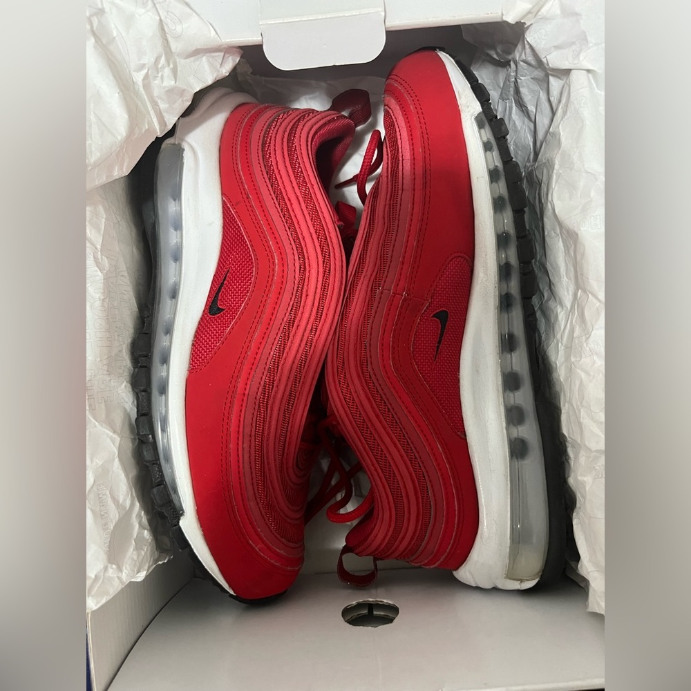 Nike By You Custom red Air Max 97 shoes WMNS 8